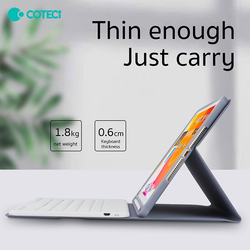 COTECi Bluetooth keyboary with ipad trackpad Bluetooth Wireless BT Keyboard for iPad with Touchpad Layout Tablets