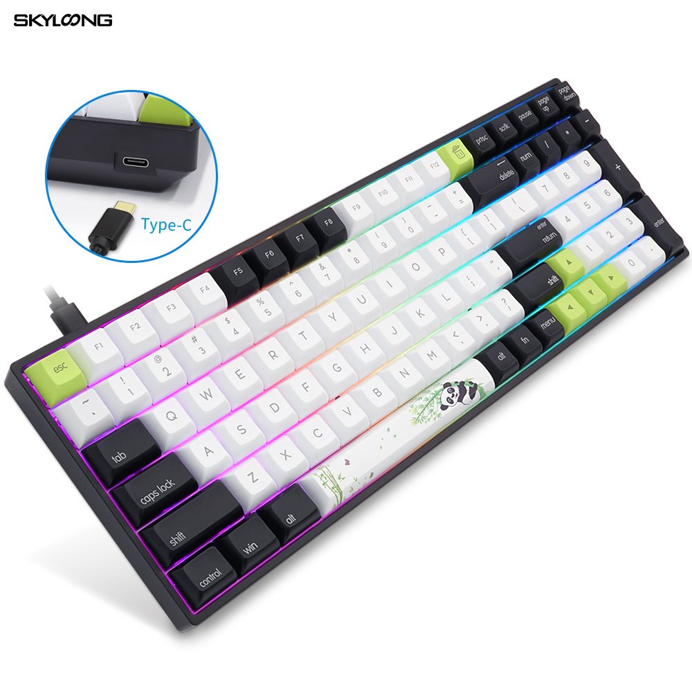 Skyloong New product SK96 colorful RGB 90% red switch Gateron Optical switch mechanical gaming keyboard