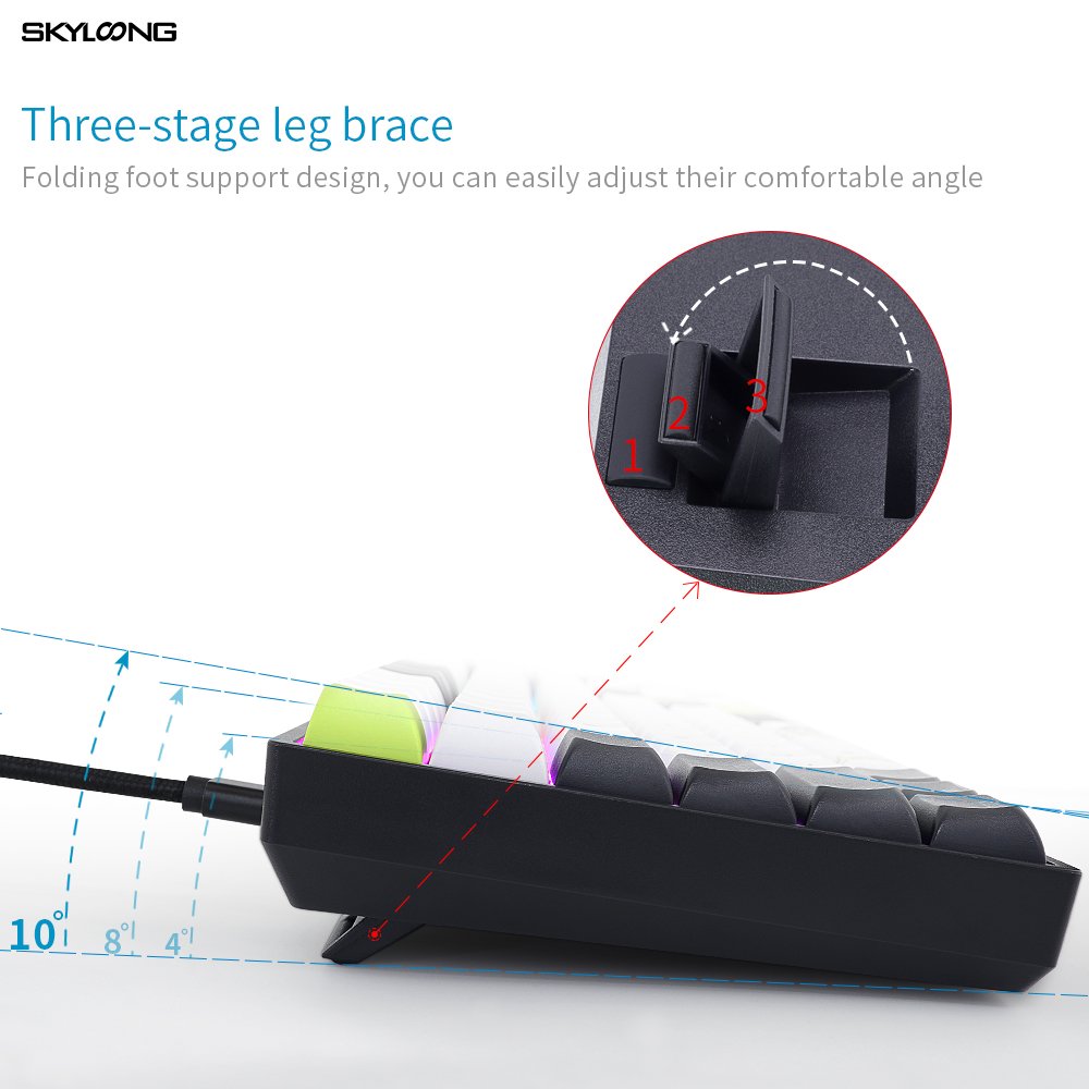 Skyloong New product SK96 colorful RGB 90% red switch Gateron Optical switch mechanical gaming keyboard