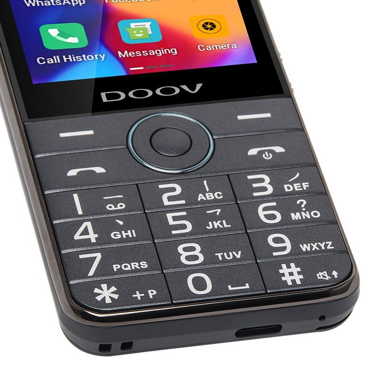 DOOV R17 Unlocked 2.8 Inch Touch Screen 4G Video Calling Wifi Whats-app Android Keypad Phone