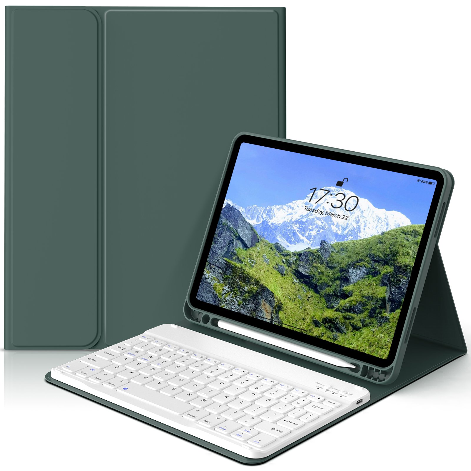 Kenke Office Ipad Air Tpu Cover Portable Detachable Angle Adjustable Bluetooth Wireless Keyboard Cases For Ipad Air 45 10.9 Inch
