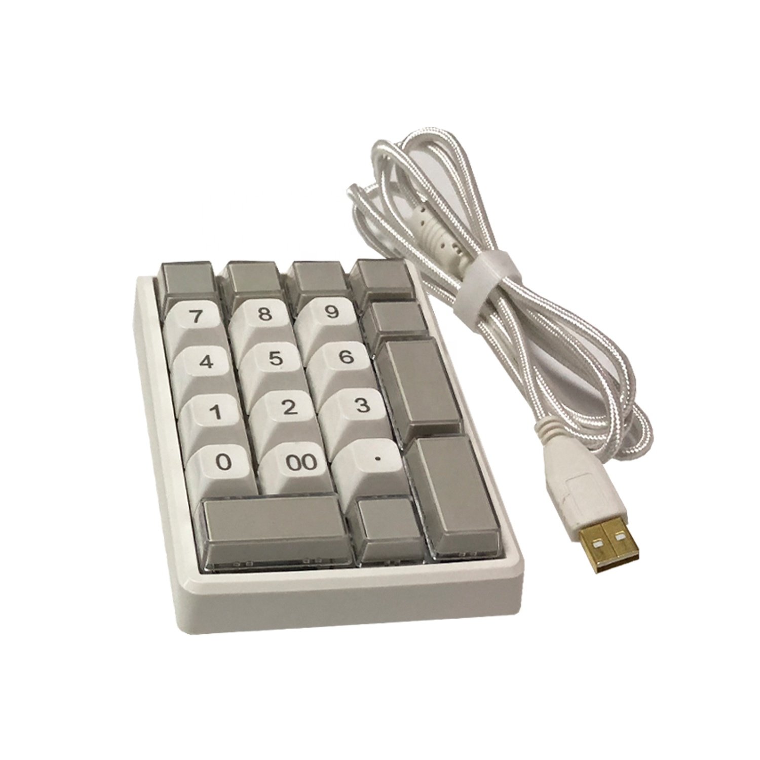 21 Keys Numpad POS Numeric Programmable Membrane Custom Mini Keyboard with USB KB21U