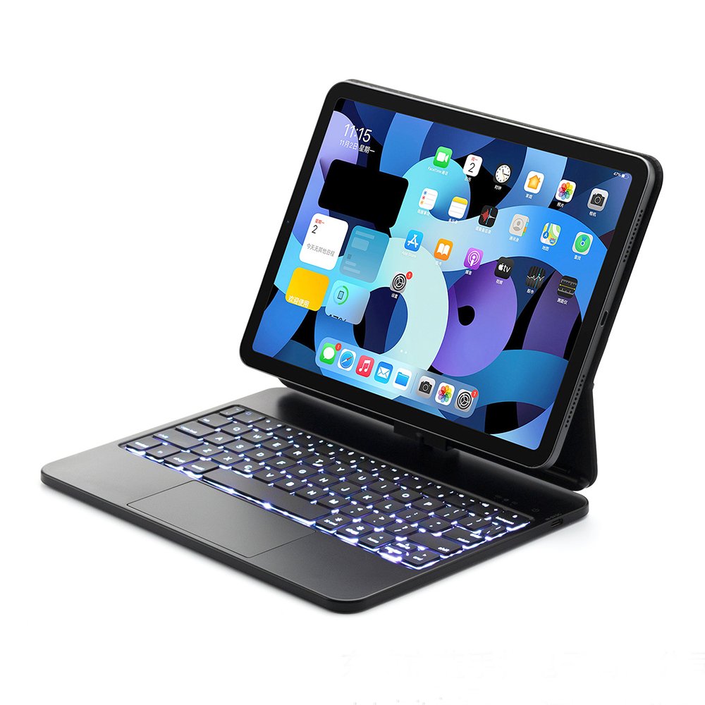 Magic Rotate Wireless Bluetooth Trackpad Keyboard Cover for iPad Pro 13 Inch Travel Backlight Case Tablets