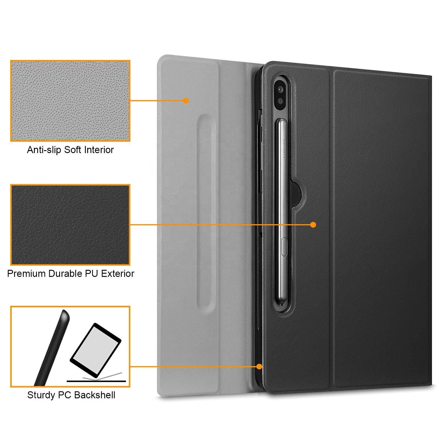 Oem Wireless backlit keyboard case pu leather tablet cover for samsung Galaxy Tab S8 S8+ S7 T870 T730 tablet with keyboard case