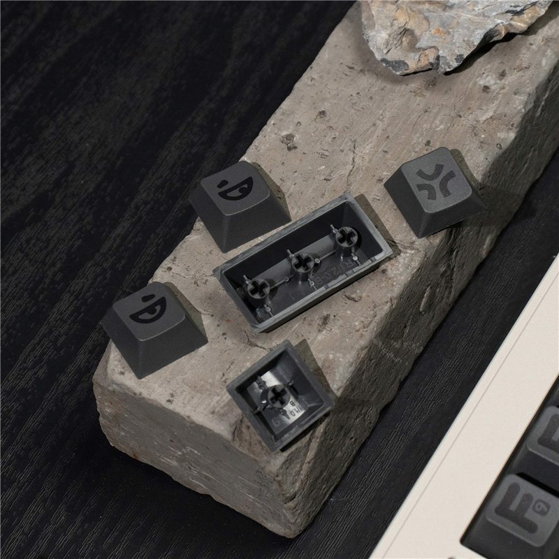 Black Animal Party Big Characters PBT Keycaps 142 Keys DYE-SUB Cherry Profile Keycap For Cherry MX Switch Mechanical Keyboard