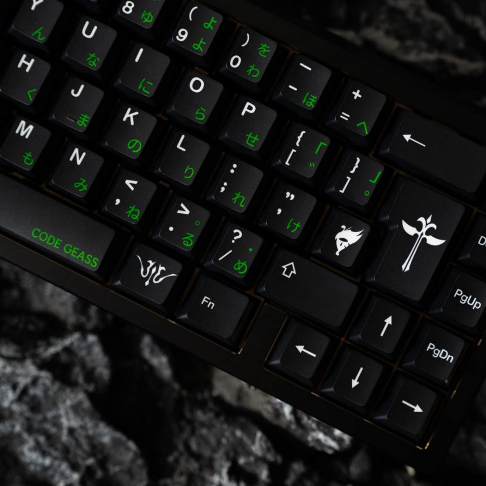 Anime Lelouch CC Demon King and Witch Keycaps PBT Cherry Profile Dye Sublimation 140 Keys For MX Switch Mechanical Keyboard