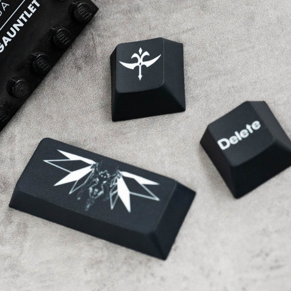 Anime Lelouch CC Demon King and Witch Keycaps PBT Cherry Profile Dye Sublimation 140 Keys For MX Switch Mechanical Keyboard