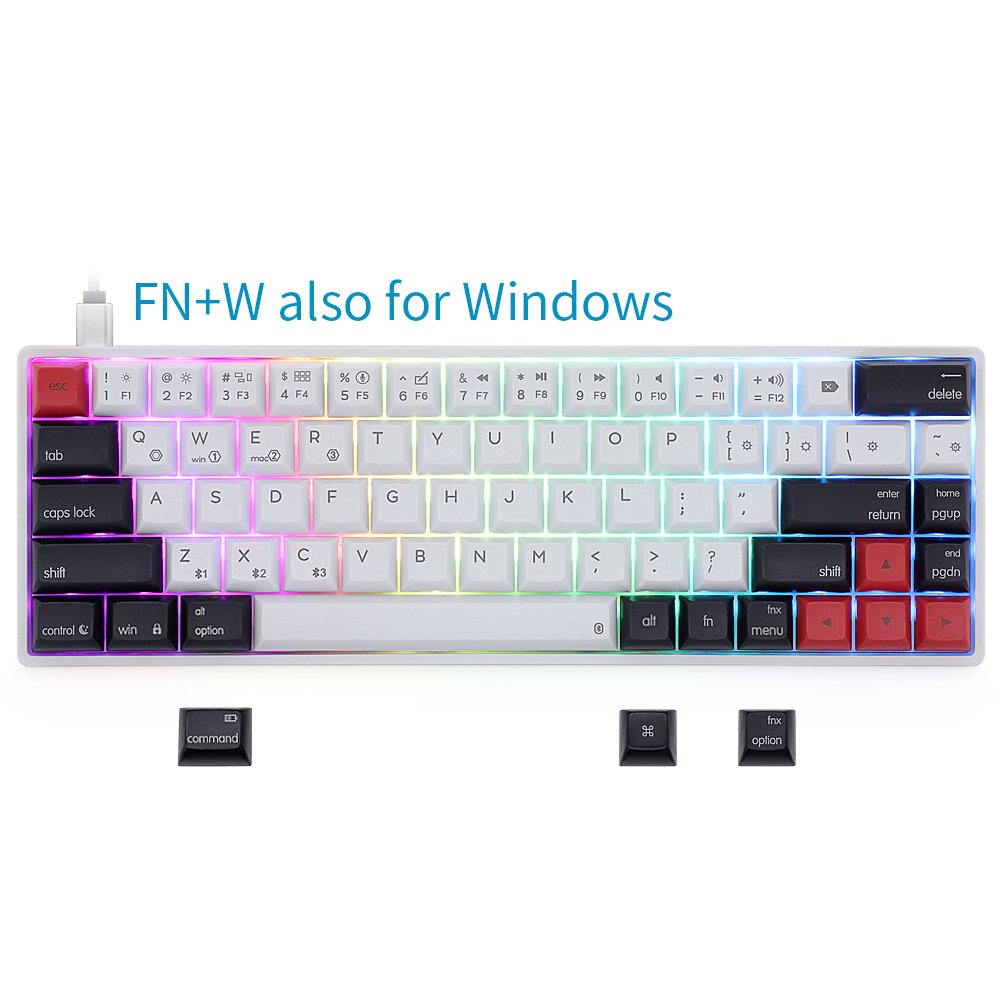 SK68 AK68 Skyloong 68keys 60% gateron optical switch pbt keycaps rgb gaming mechanical keyboard