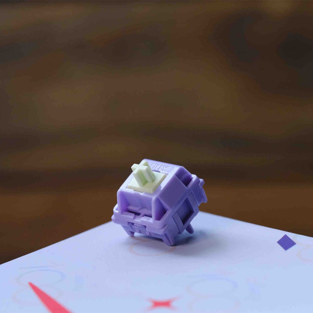 Sillyworks V2 Hyacinth Switch Linear 45g Actuationc Linear Switch Nylon Five Pins Switch For Keyboard