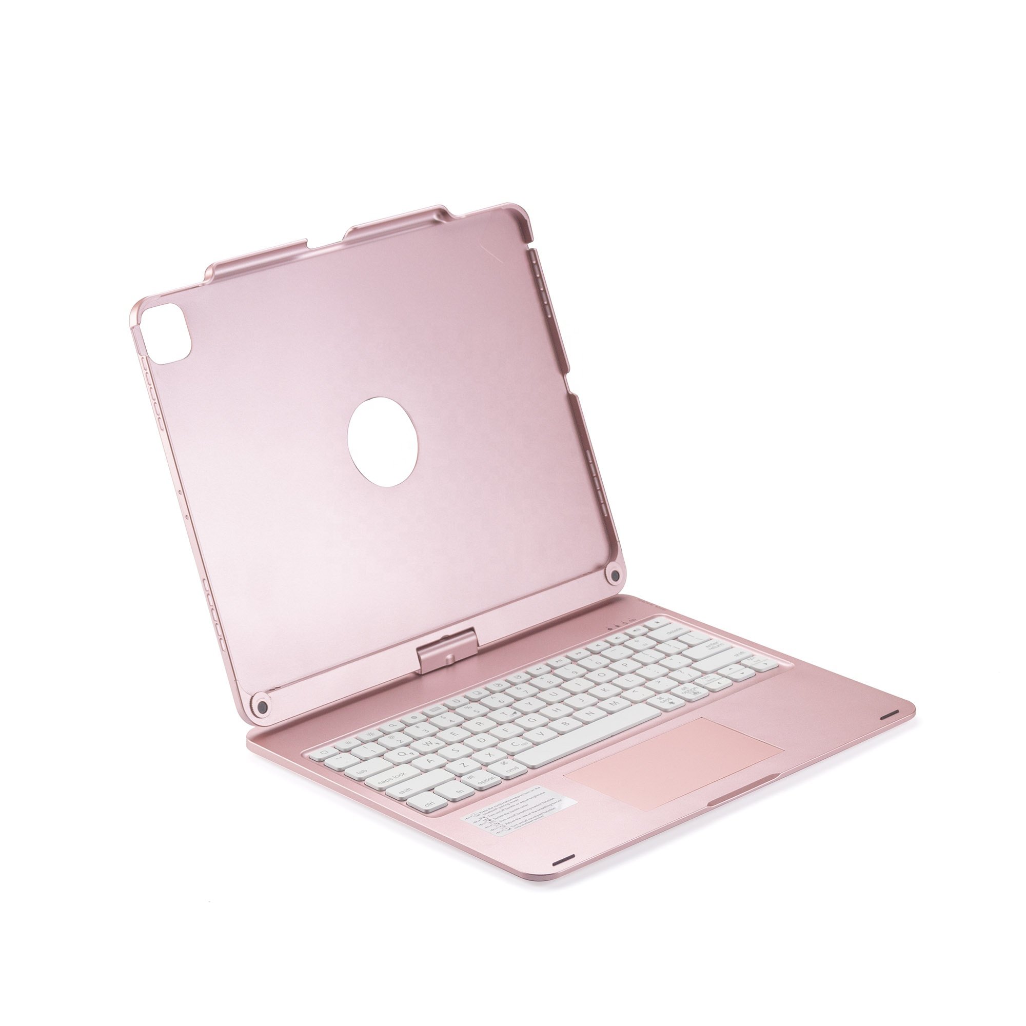 Rotatable Cover Pen Slot Wireless Keyboard Backlit Keyboard Case for iPad Pro 12.9 inch