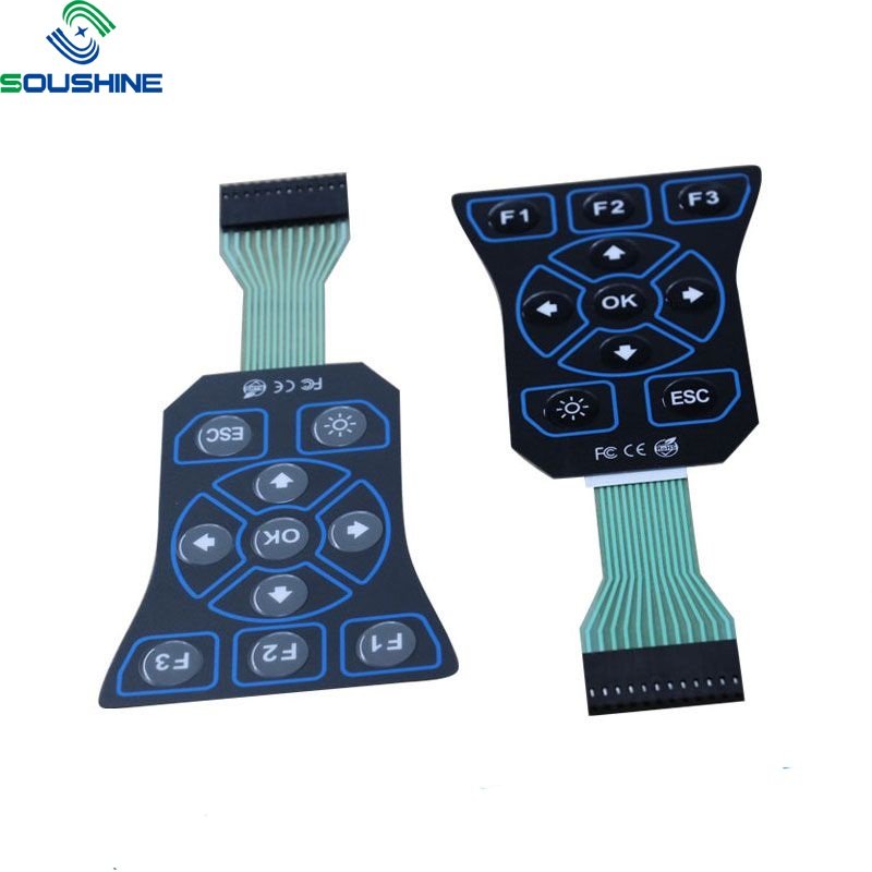 Factory Customized Single Keypad Membrane Tactile Push Button Switch Silicone OEM Control Switch Power Built-in Type CN;GUA