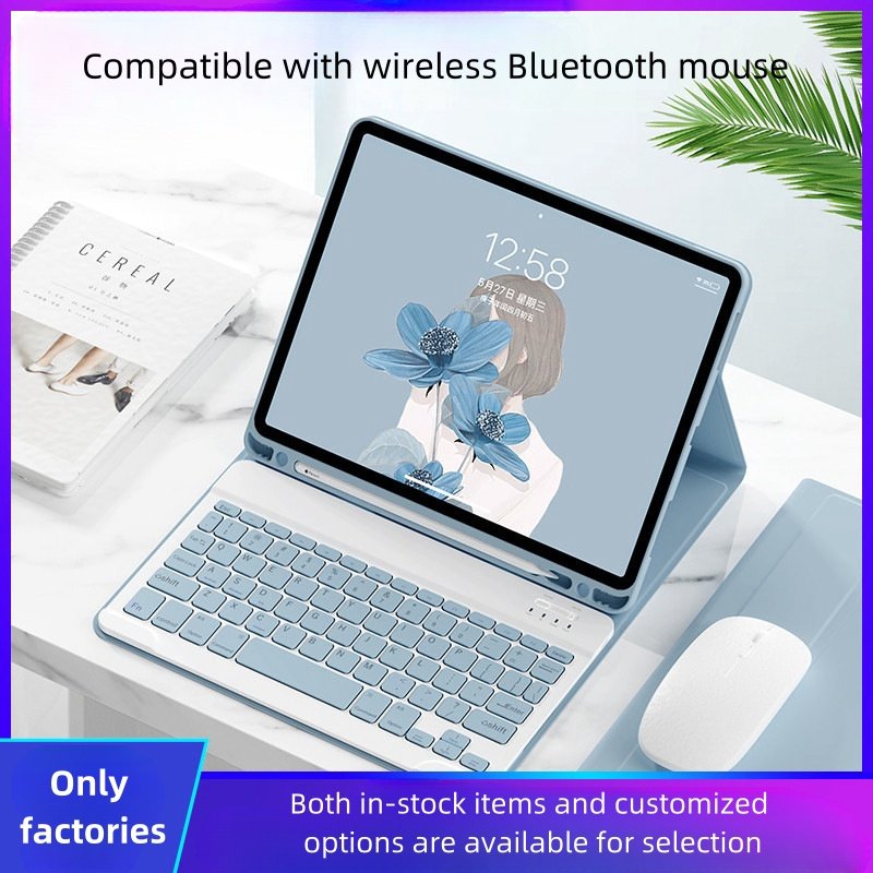 Popular Wireless Smart Touchpad Keyboard Cover for iPad Pro 11/Pro 10.5/Air 4/3/2 Pencil Holder Stand Tablet Covers & Cases