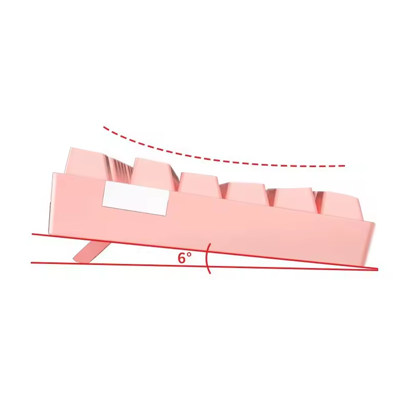 New arrival Pink Wireless Bluetooth Mechanical Keyboard: 87 Hot-Swappable Keys, RGB Backlighting, Ideal for Computer Hardware