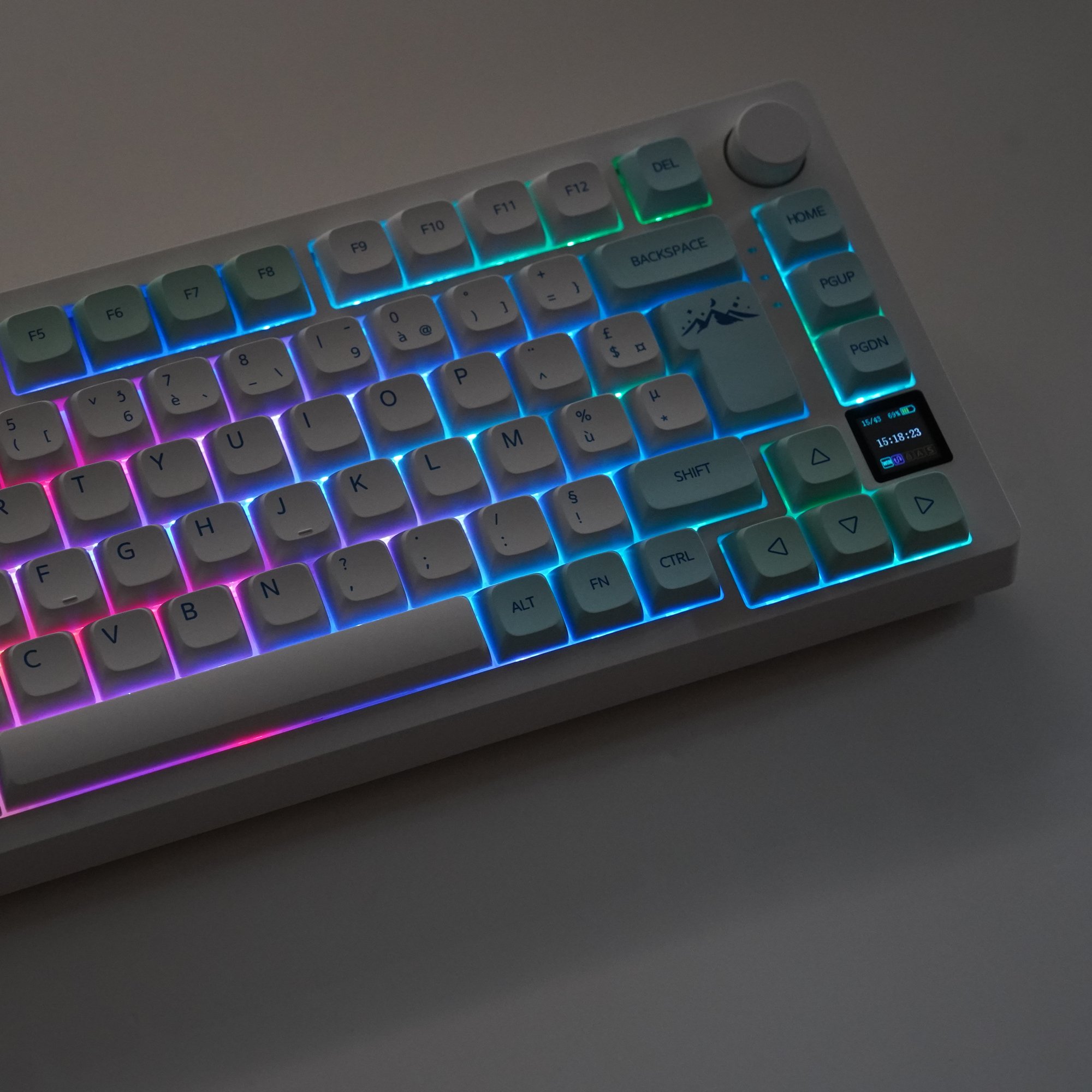 MK75 Max 3 Mode RGB Mechanical Keyboard Spanish Portuguese French UK German Deutsch Hot-Swappable ISO