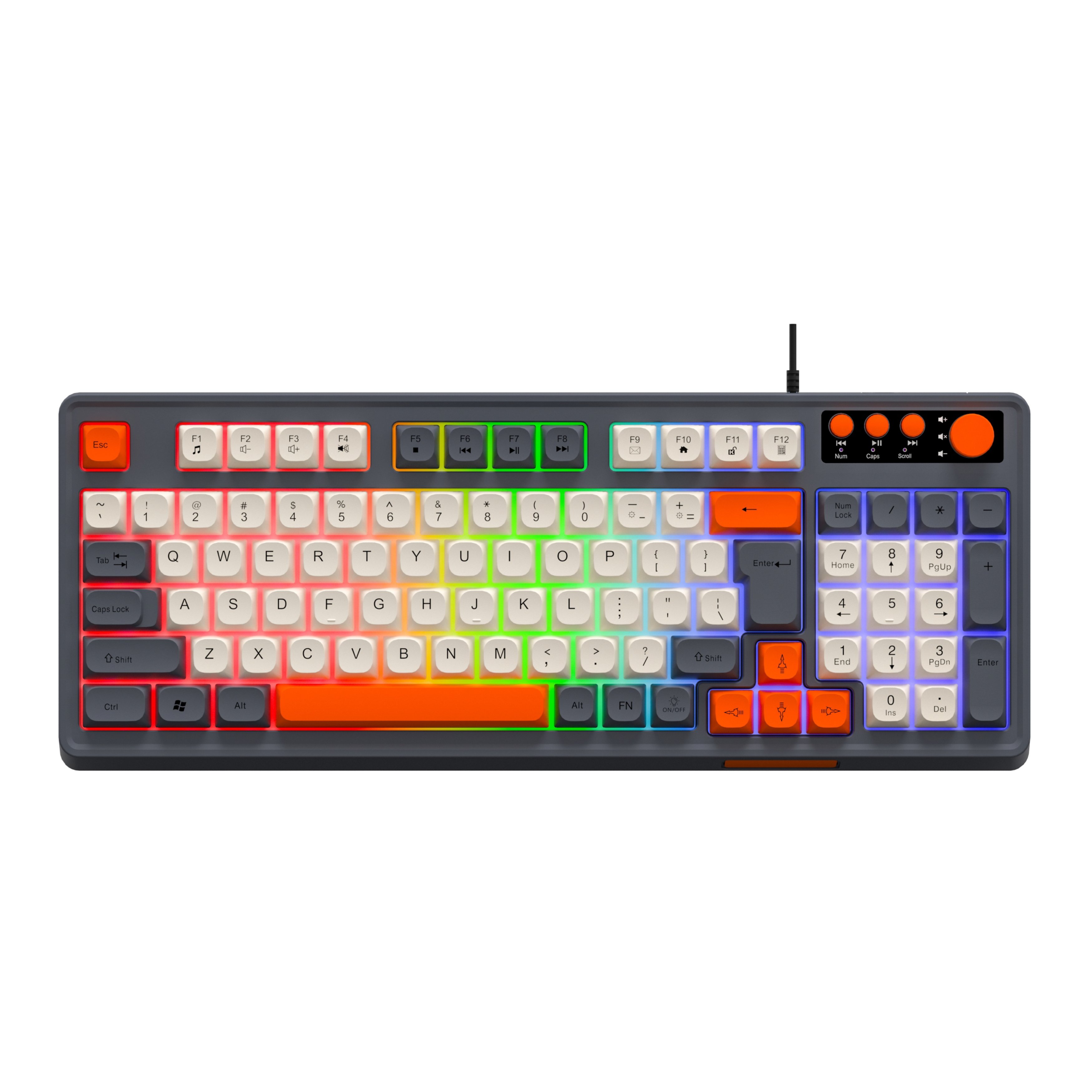 K12 Gaming Wired Keyboard Fashion Mechanical Feel Wired USB Luminous Office Gaming Keyboard Desktop Computer Accessories