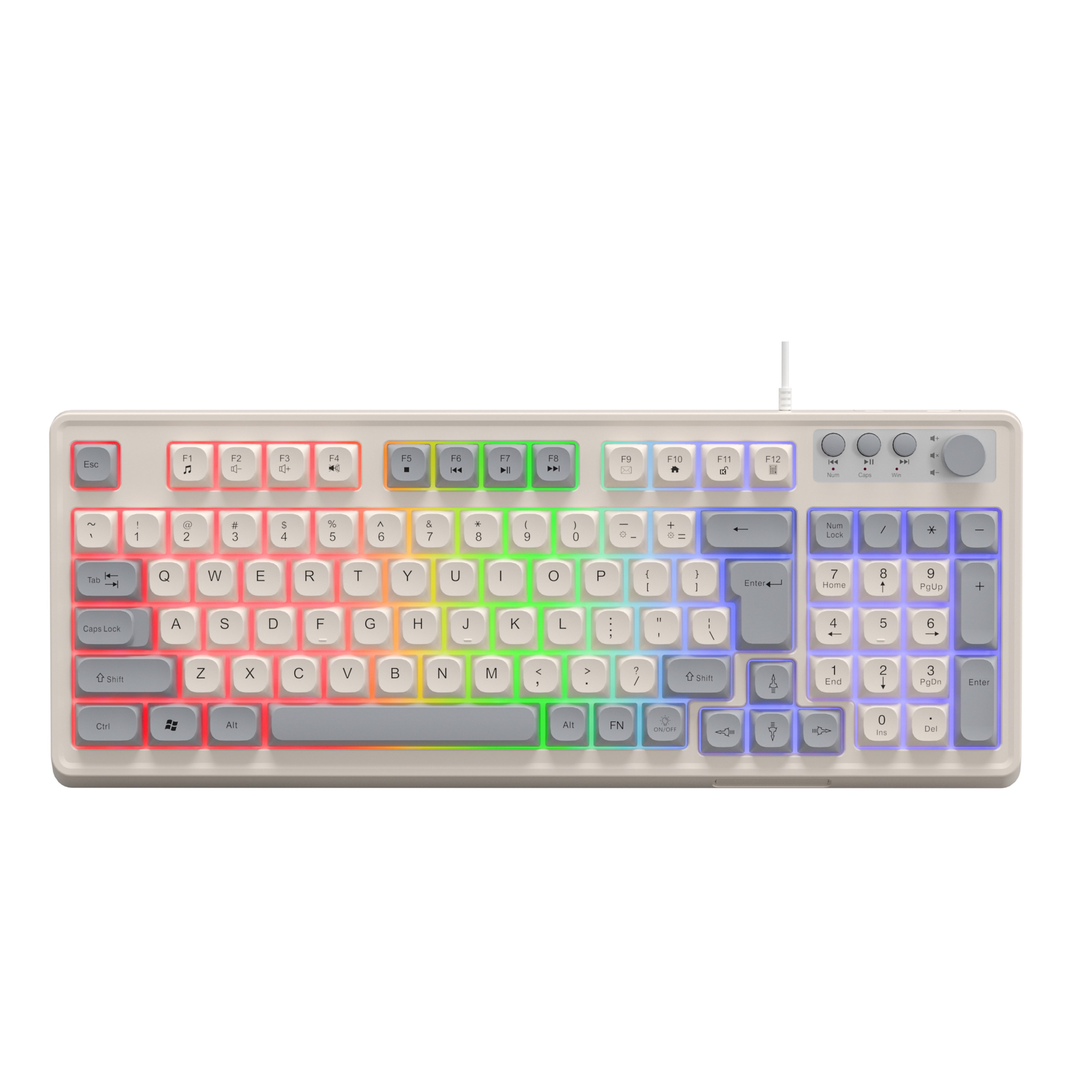 K12 Gaming Wired Keyboard Fashion Mechanical Feel Wired USB Luminous Office Gaming Keyboard Desktop Computer Accessories