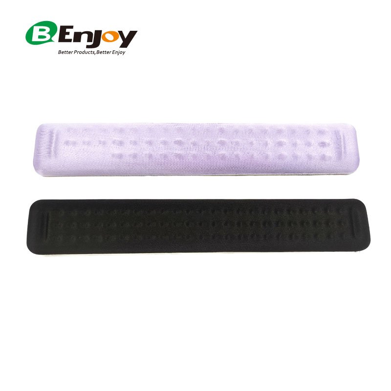 Ergonomic Wrist Support Massage Styles Fabric Covered Memory Foam Wrist Rest Pad for Keyboard