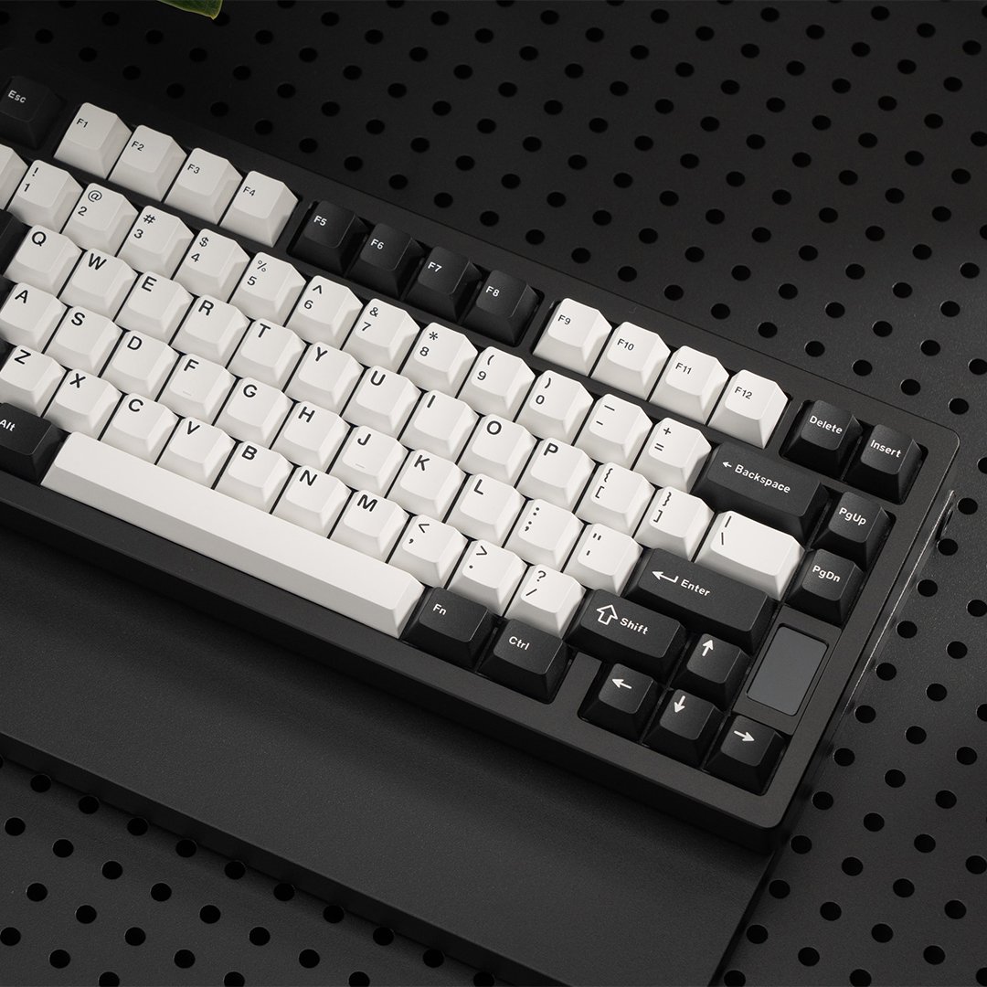 Chilkey ND75 RGB Backlight Wireless Mechanical Keyboard Aluminum 75 Keys with Screen Key Board Black Linear Switch
