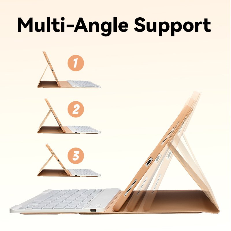 Yeedan Full Cover Anti Fall Tablet Keyboard Case For ipad Pro 11 with wireless 10 inch Detachable Magnetic Keyboard Pencil Slot