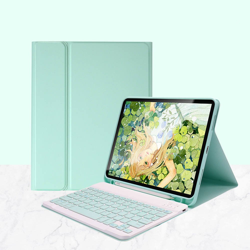 Trifold Stand Pu Leather Keyboard Smart Cover For Samsung Galaxy Tab A8 10.5 Sm-X200/X205