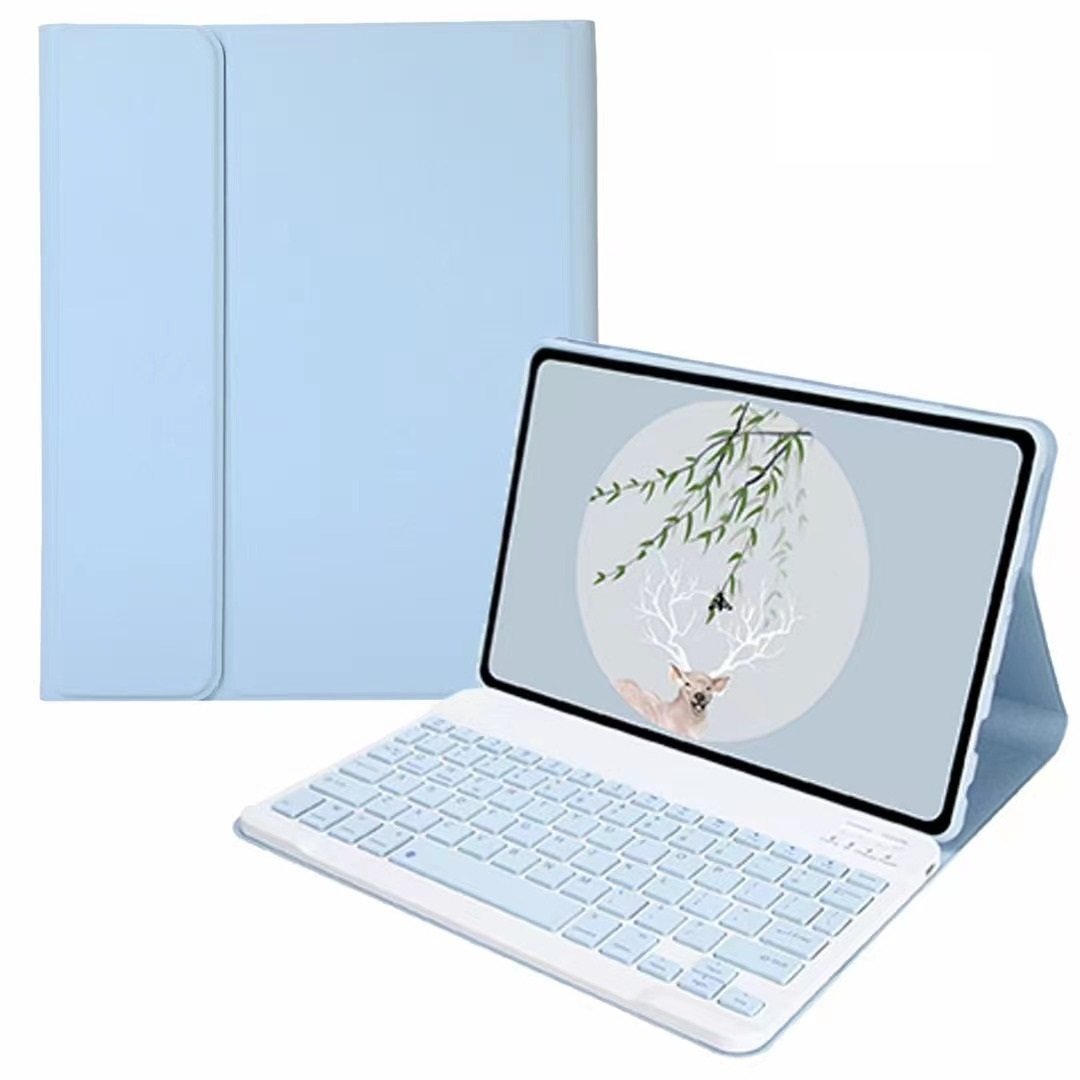 Trifold Stand Pu Leather Keyboard Smart Cover For Samsung Galaxy Tab A8 10.5 Sm-X200/X205