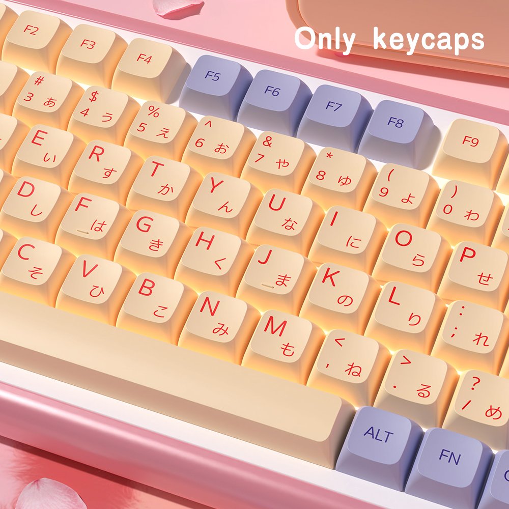 Marshmallow Brazilian Korean Japanese Russian Spanish French XDA Profile keycaps ISO PBT keycap For Mechanical Keyboard DIY