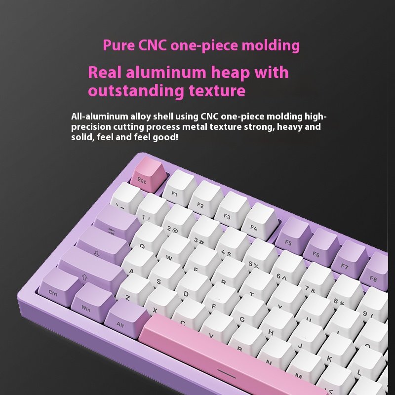 Xinmeng A75 aluminum customized 3-mode connection GASKET structure RGB hot-swappable switch for gaming keyboard