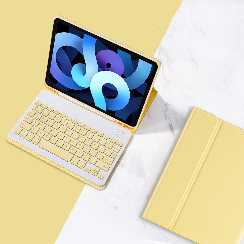 For ipad 9.7 10.2 10.5 10.9 inch Blue tooth wireless Keyboard Case Cover