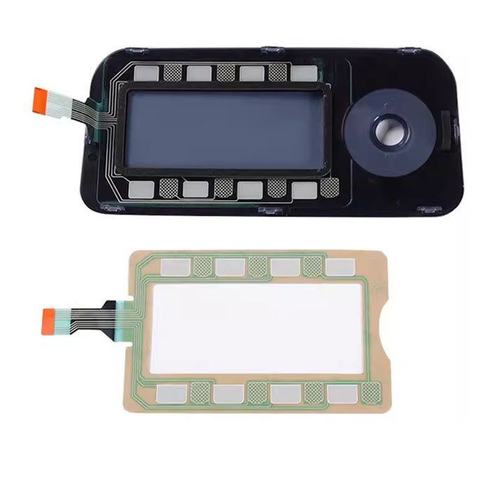 OEM membrane keypad keyboard switch button panel with transparent LCD window Flexible Membrane Switch Keyboard