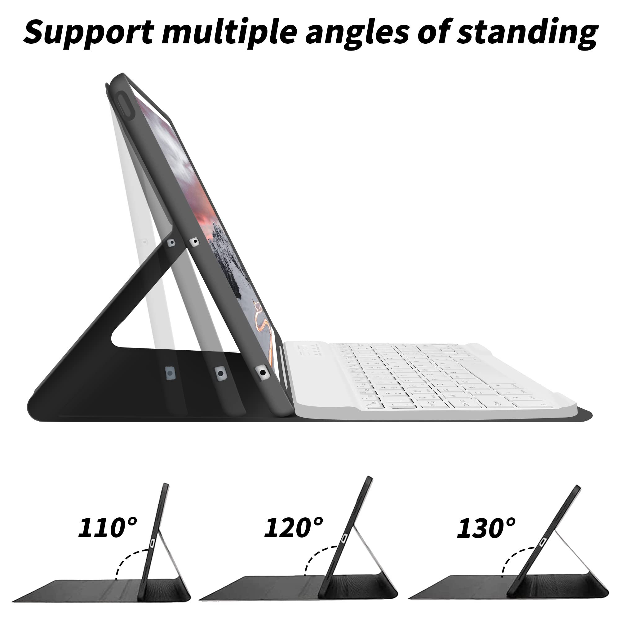 bluetooth rechargeable magic keyboard portable slim custom wireless keyboard case cover for ipad 10 generation 10.9 2022