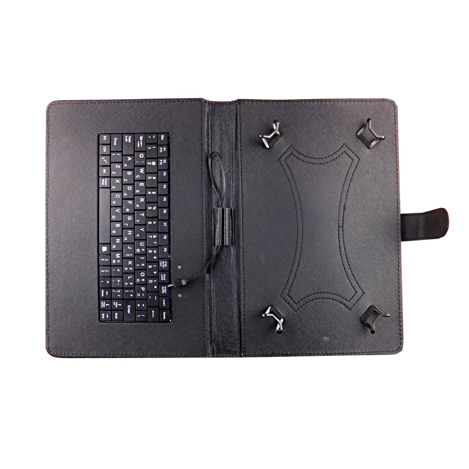 Universal Wholesale Price Pu Leather Flip Tablet Case Wired Keyboard Case For Samsung With Stand