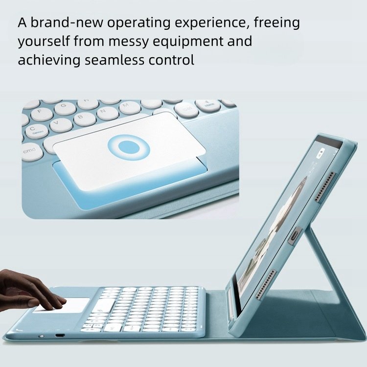 2022 Factory Smart Soft Silicone Tablet Case with Keyboard for iPad Pro 11 Inch featuring Pencil Holder
