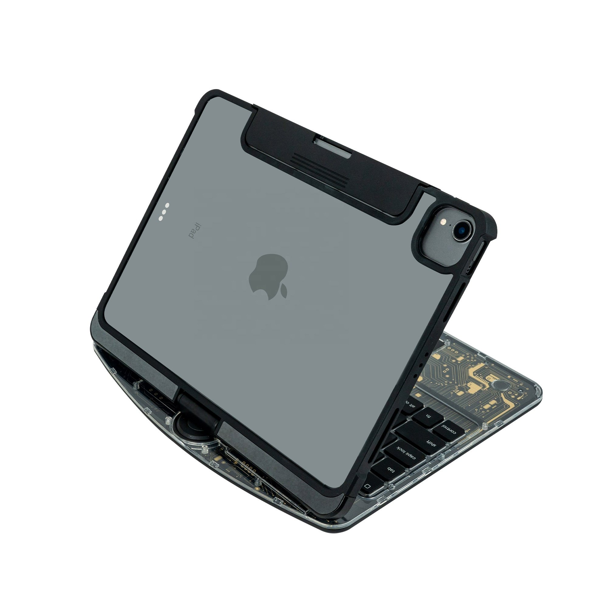 Wholesale Price OEM/ODM Transparent 180 & 360 Degree Rotation Magic Keyboard with 7RGB Backlit for 10.9'', 11'' and 12.9'' iPad
