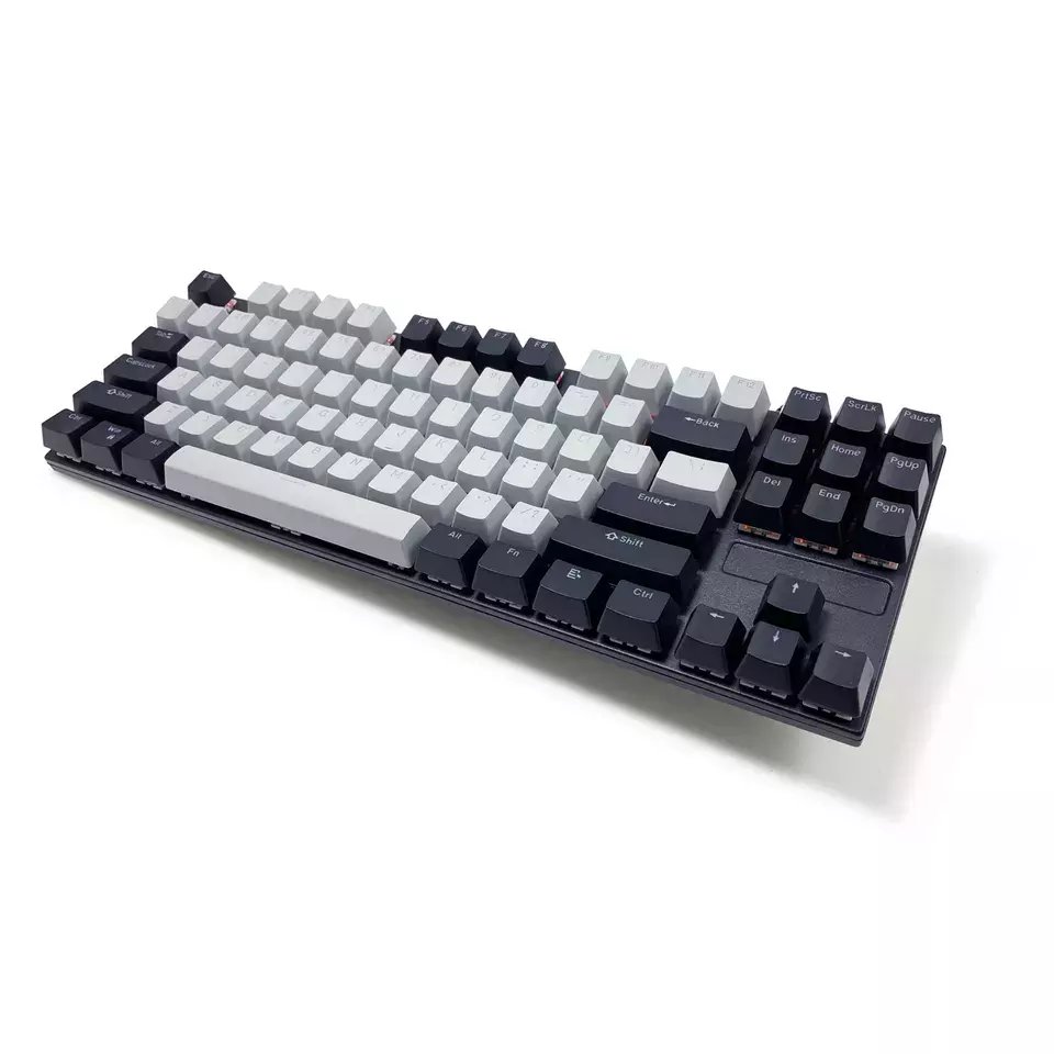 87-keys Anti-ghosting Blue Switch USB Wired Mechanical Backlight Gaming Keyboard