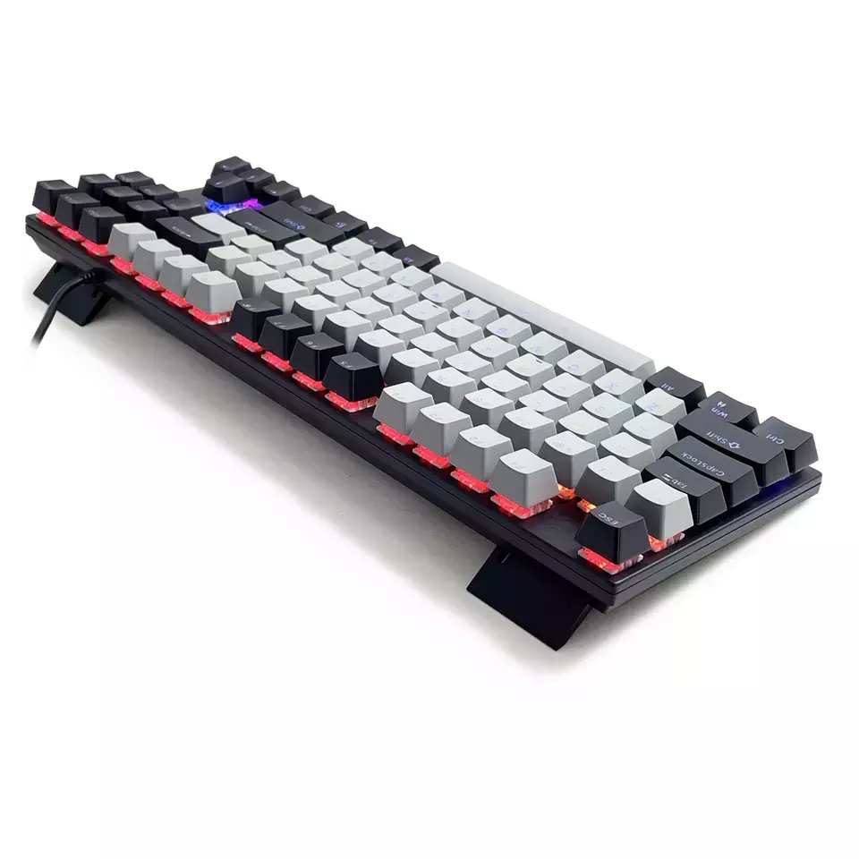 87-keys Anti-ghosting Blue Switch USB Wired Mechanical Backlight Gaming Keyboard