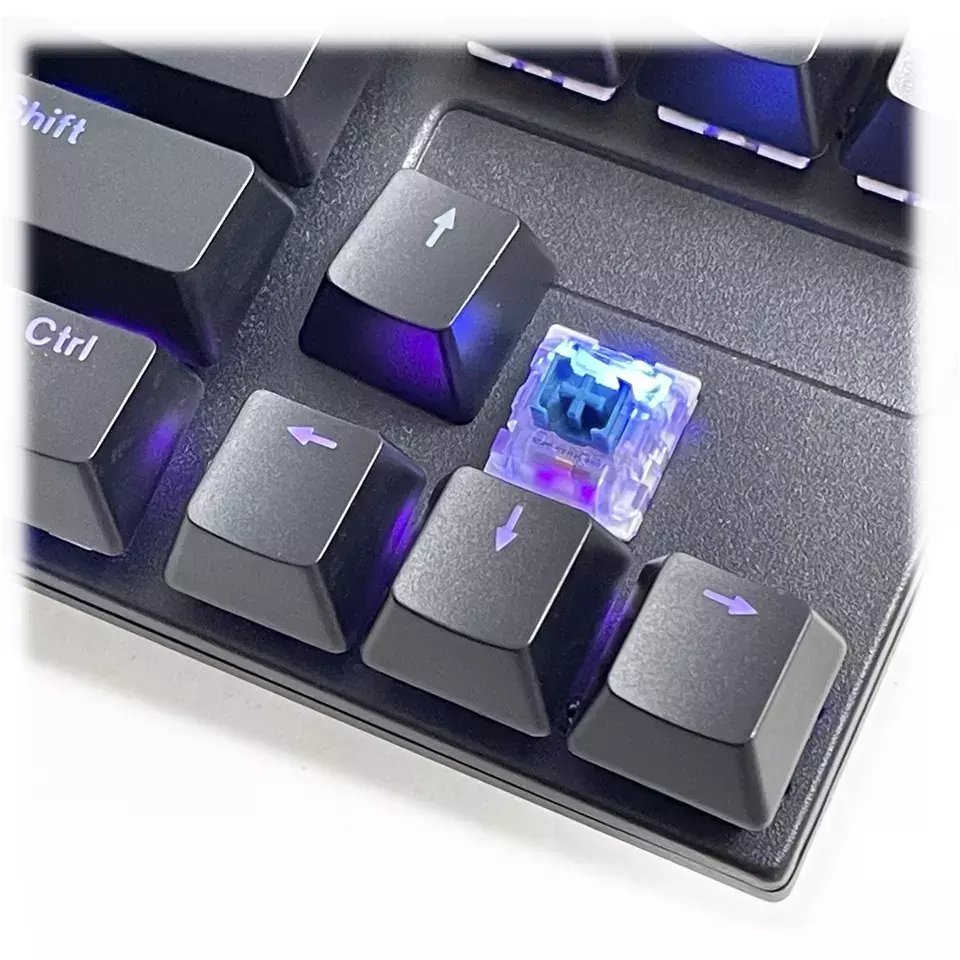 87-keys Anti-ghosting Blue Switch USB Wired Mechanical Backlight Gaming Keyboard