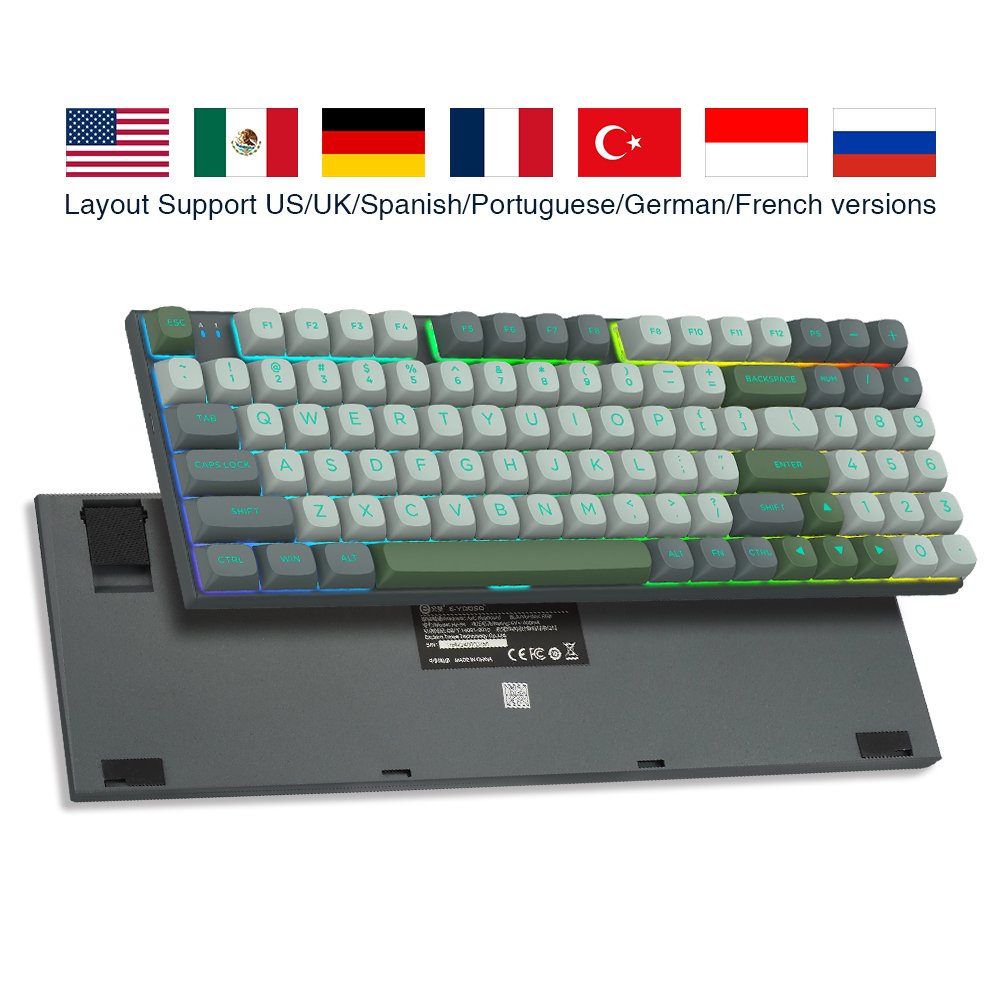 Rapid Trigger Gaming Keyboard Hall Effect Keyboard Magnetic Switch Adjustable Actuation 75% Layout TKL Mechanical Keyboard