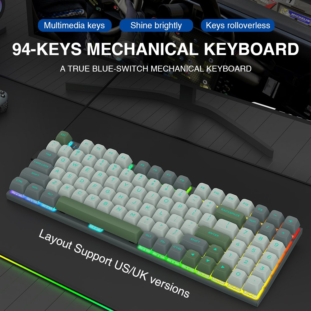 Rapid Trigger Gaming Keyboard Hall Effect Keyboard Magnetic Switch Adjustable Actuation 75% Layout TKL Mechanical Keyboard