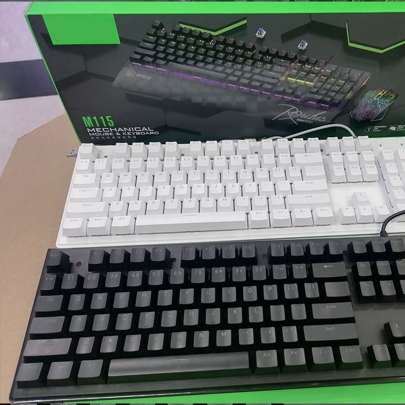 Wired Mechanical Keyboard And Mouse Set Separated Hand Support E-sports Game Desktop Computer Mechanical Keyboard And Mouse Set