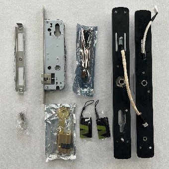Glass Door Smart Lock Home Tuya Digital Waterproof Ip66 Rate Sliding Electric Door Lock With Remote Control