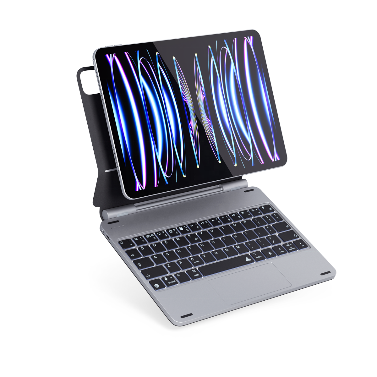 New Arrival Custom language iPad case Metal Smart Quite Touch Pad colors Keyboard Cover For iPad Pro 11 10.9 Magnet stand Cover