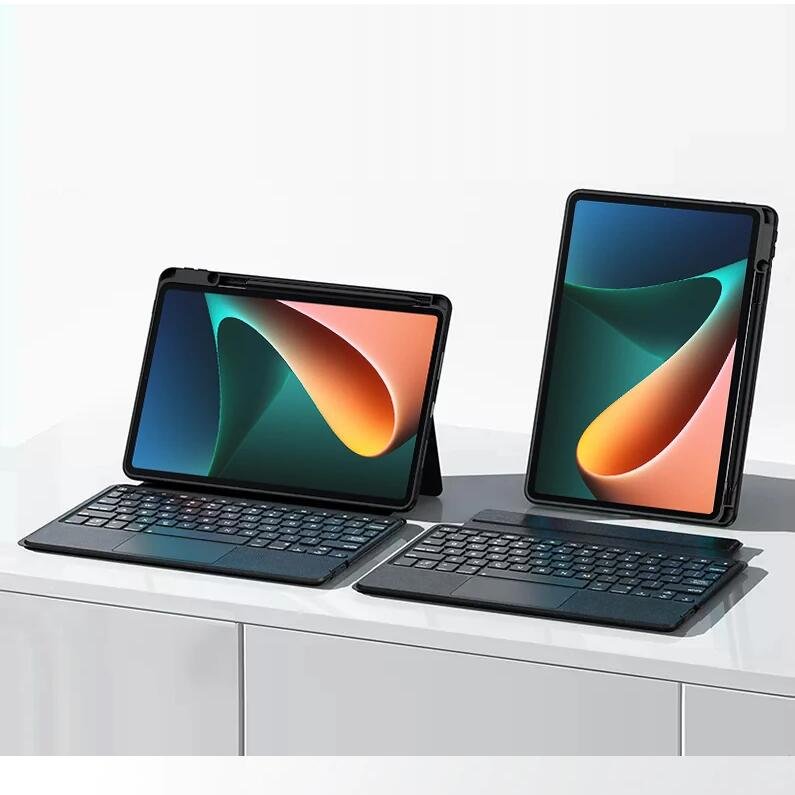 Magic Keyboard Case For Xiaomi Pad 5 6 Tablet Mi Pad 5 6 Pro for Redmi Pad SE 11 Inch Tablet Cover Spanish Arabic Keyboard