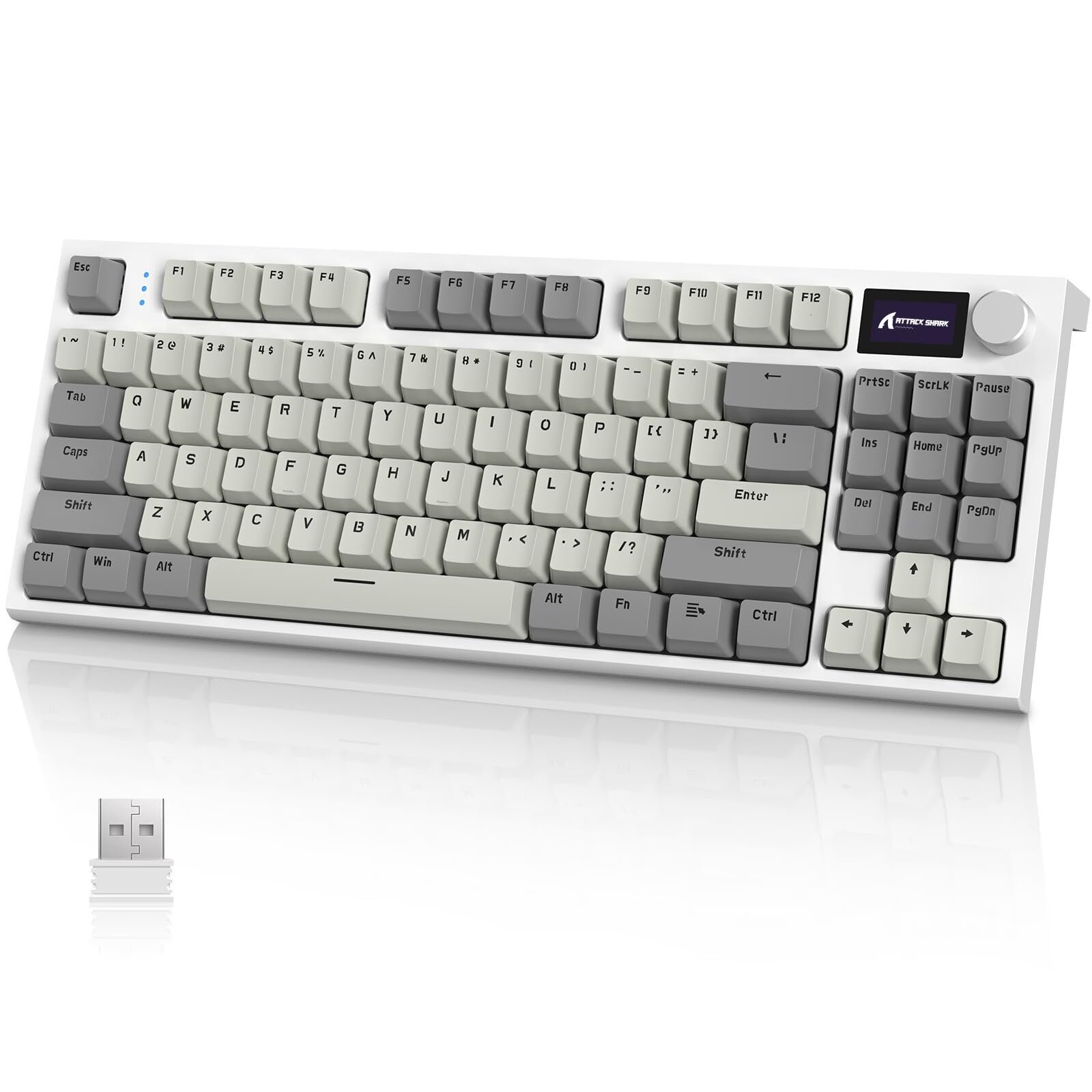 ATTACK SHARK RK86 RGB Triple Mod Hot Swappable Gaming Keyboard