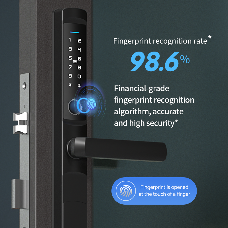 Modern Waterproof Outdoor Smart Lock For Glass Doors Digital Sliding Smart Home Door Lock