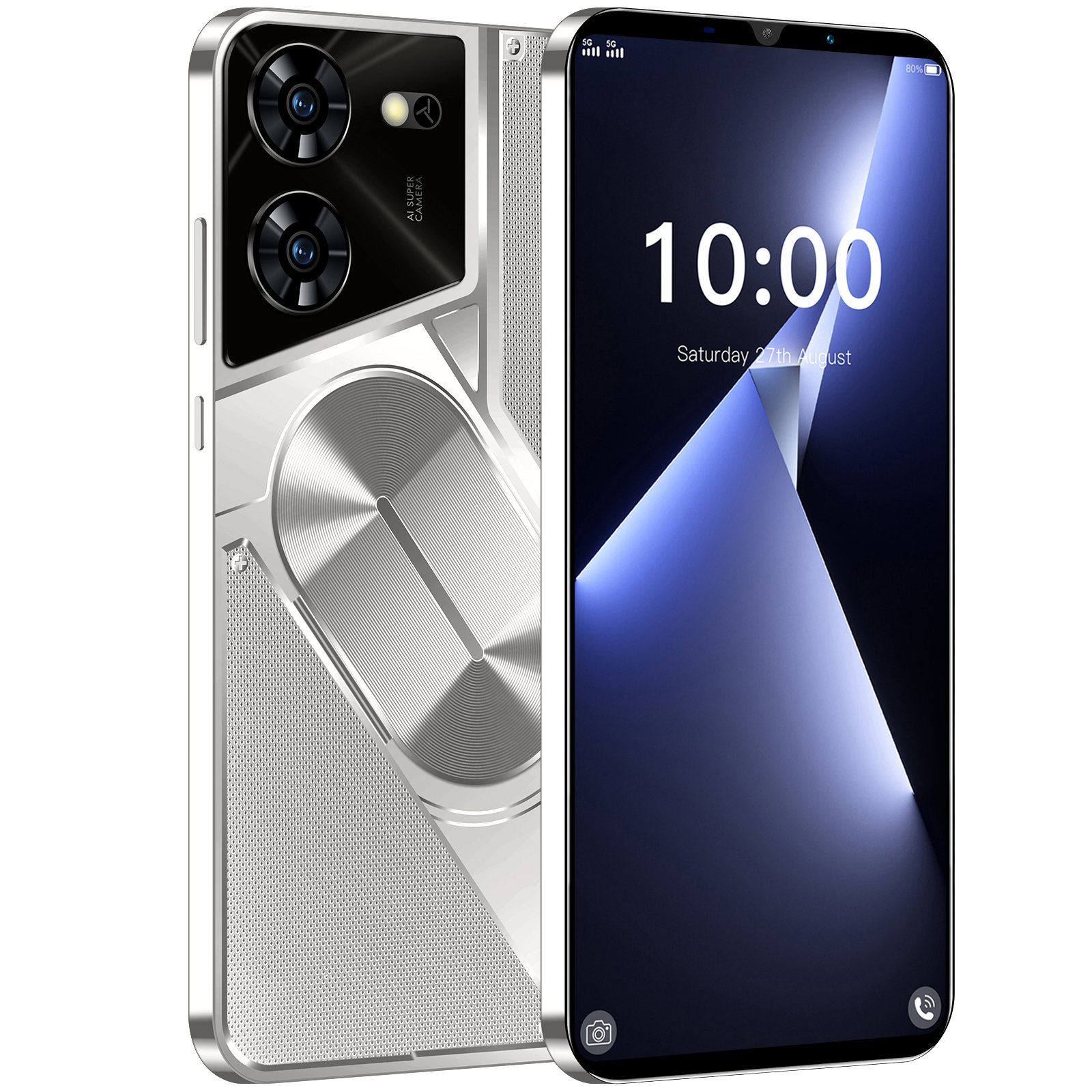 HSDF Pova 5 Pro 16GB+1TB phones 5G Android 14 Snapdragon 8 gen3 6.8 inch HD Screen Dual SIM Deca Core mobile phone