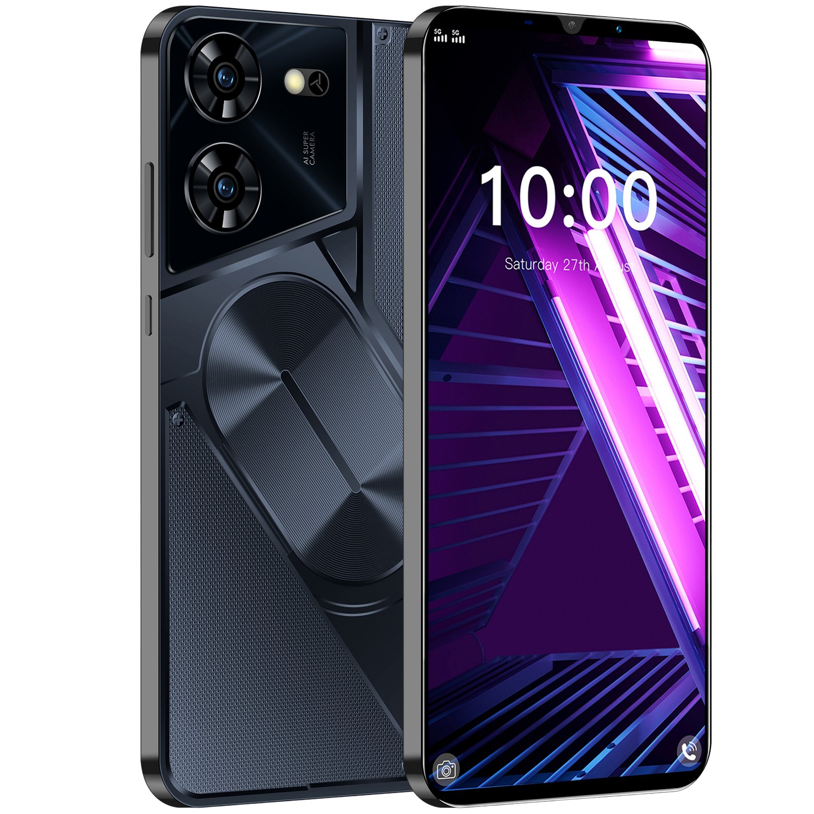 HSDF Pova 5 Pro 16GB+1TB phones 5G Android 14 Snapdragon 8 gen3 6.8 inch HD Screen Dual SIM Deca Core mobile phone
