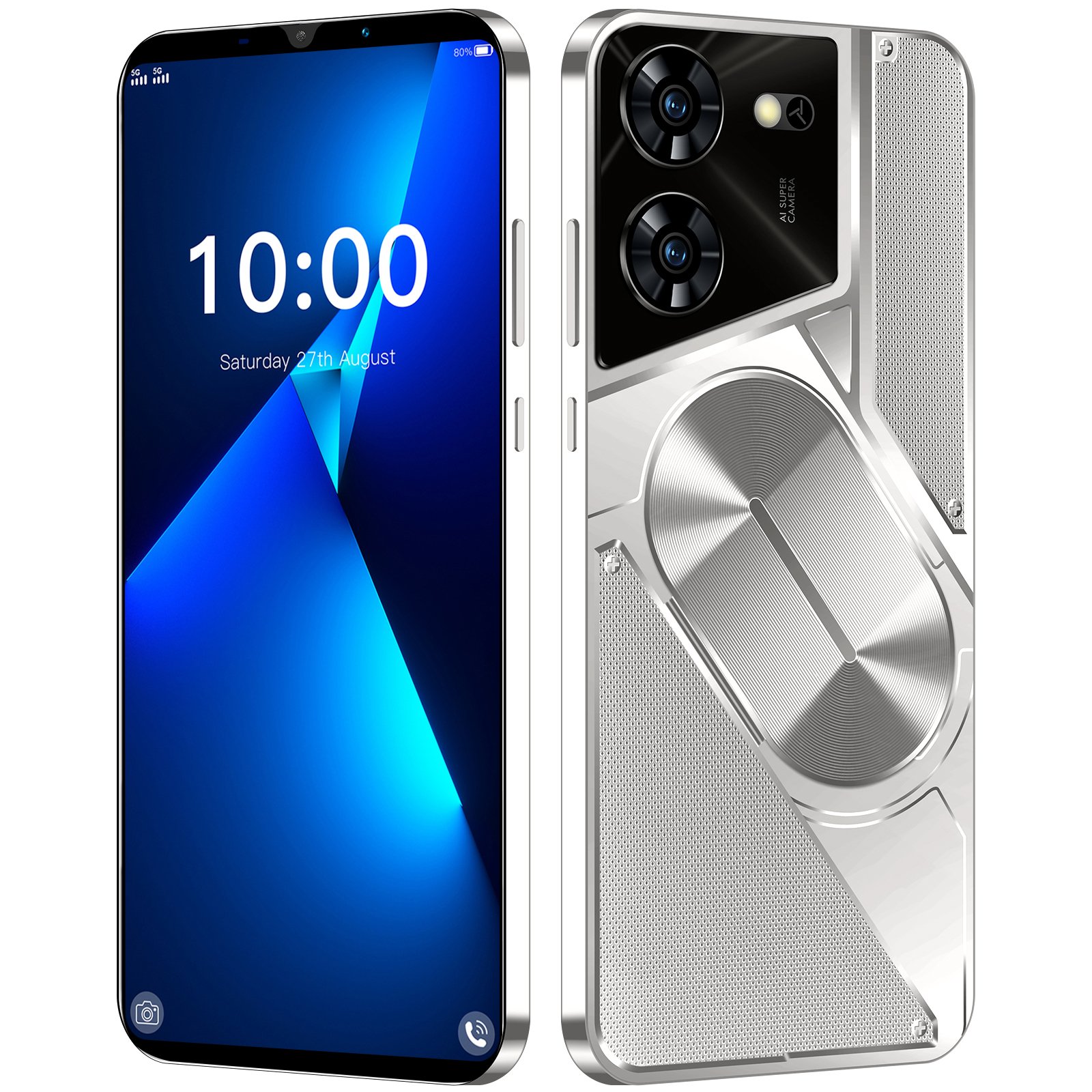 HSDF Pova 5 Pro 16GB+1TB phones 5G Android 14 Snapdragon 8 gen3 6.8 inch HD Screen Dual SIM Deca Core mobile phone