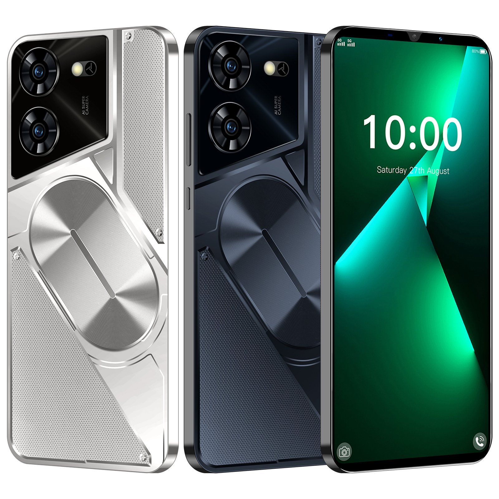 HSDF Pova 5 Pro 16GB+1TB phones 5G Android 14 Snapdragon 8 gen3 6.8 inch HD Screen Dual SIM Deca Core mobile phone