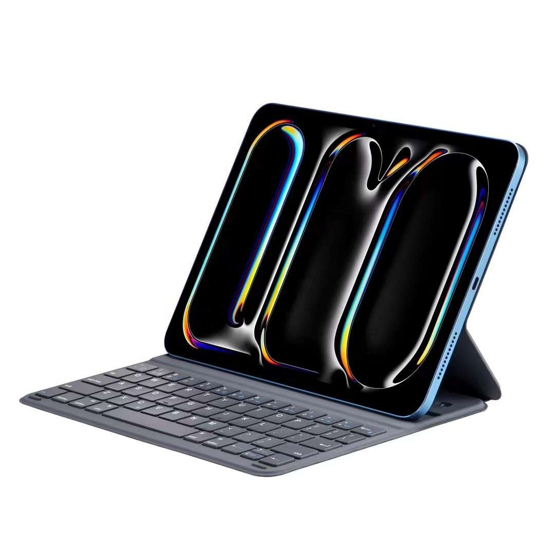 New Button battery Design Wireless Bluetooth Magic Keyboard with Smart Magnetic Case Cover for iPad air 10.9/11 iPad Pro 11 inch