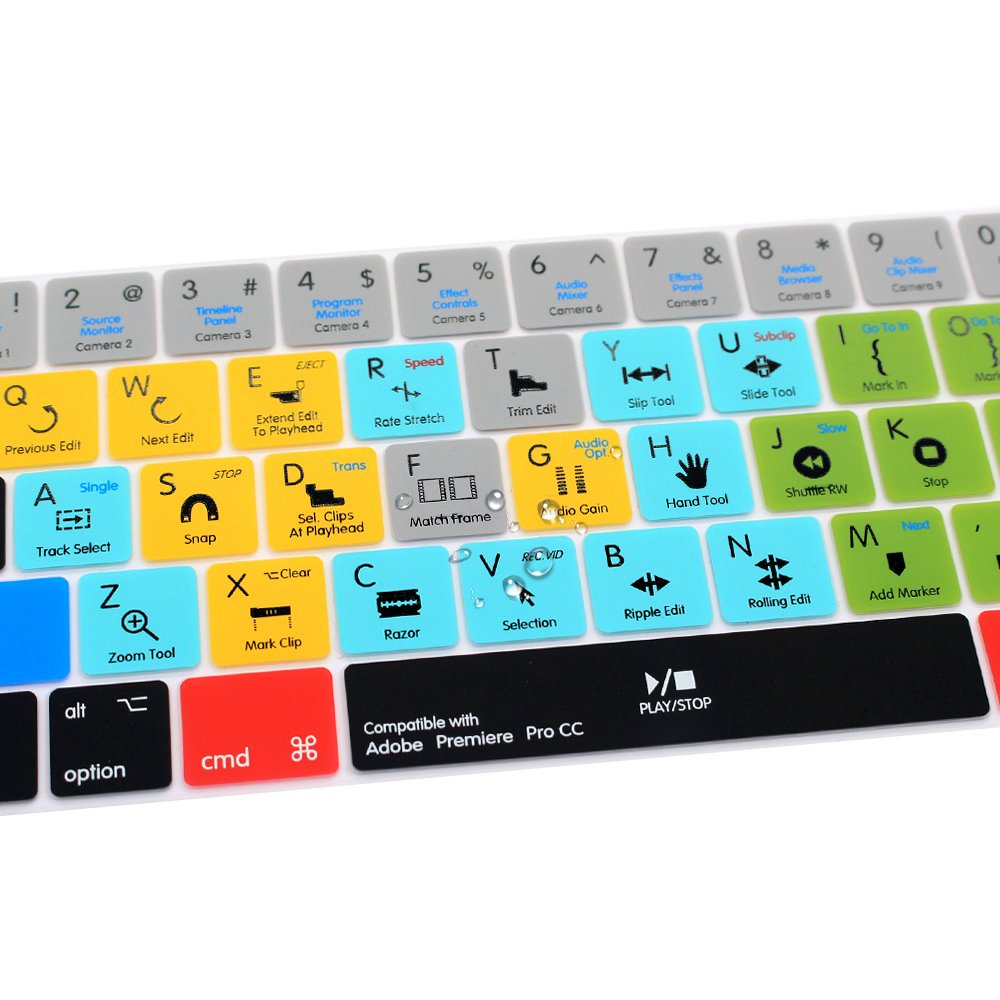 Shortcuts Keyboard Cover Waterproof Keyboard Protector Function Key For macbook pro 13 touch bar a1707 a1706 us keyboard